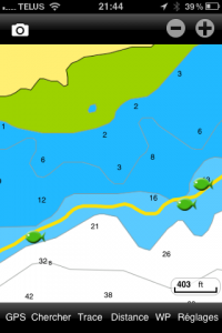 Exemple de parcours de traine que je fais.