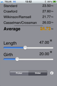 Muskie Weight Calculator 1.1