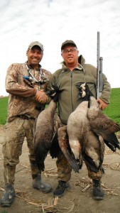 Jean Buswell et moi après une très belle chasse.