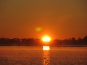 Spectaculaire levé de soleil