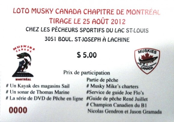 Achetez votre billet de Loto-Muskies en ligne