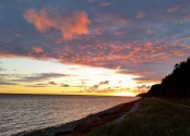 Levée de soleil près de notre camp