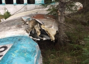 La carcasse de l'avion de la Rivière-à-l'Huile (crash en 1967)