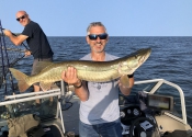 Premier muskie pour Johnny 40 3/4" (15 août)
